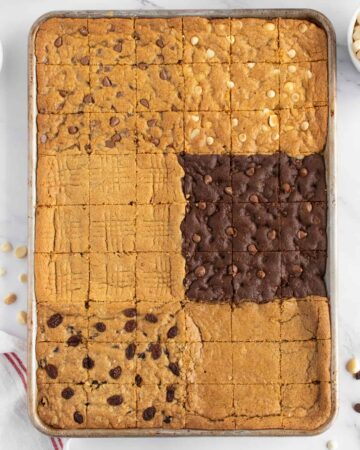 six in one sheet pan of cookies