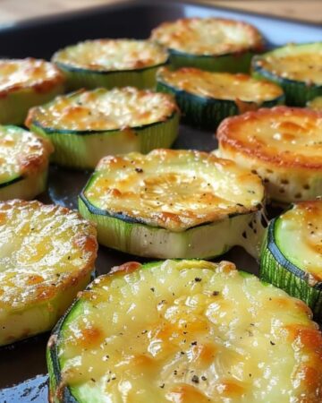 zuccini rounds in pan